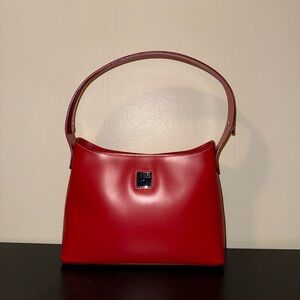 Dooney & Bourke Vintage Y2K Red Toiny Leather Bag w/Dust Bag